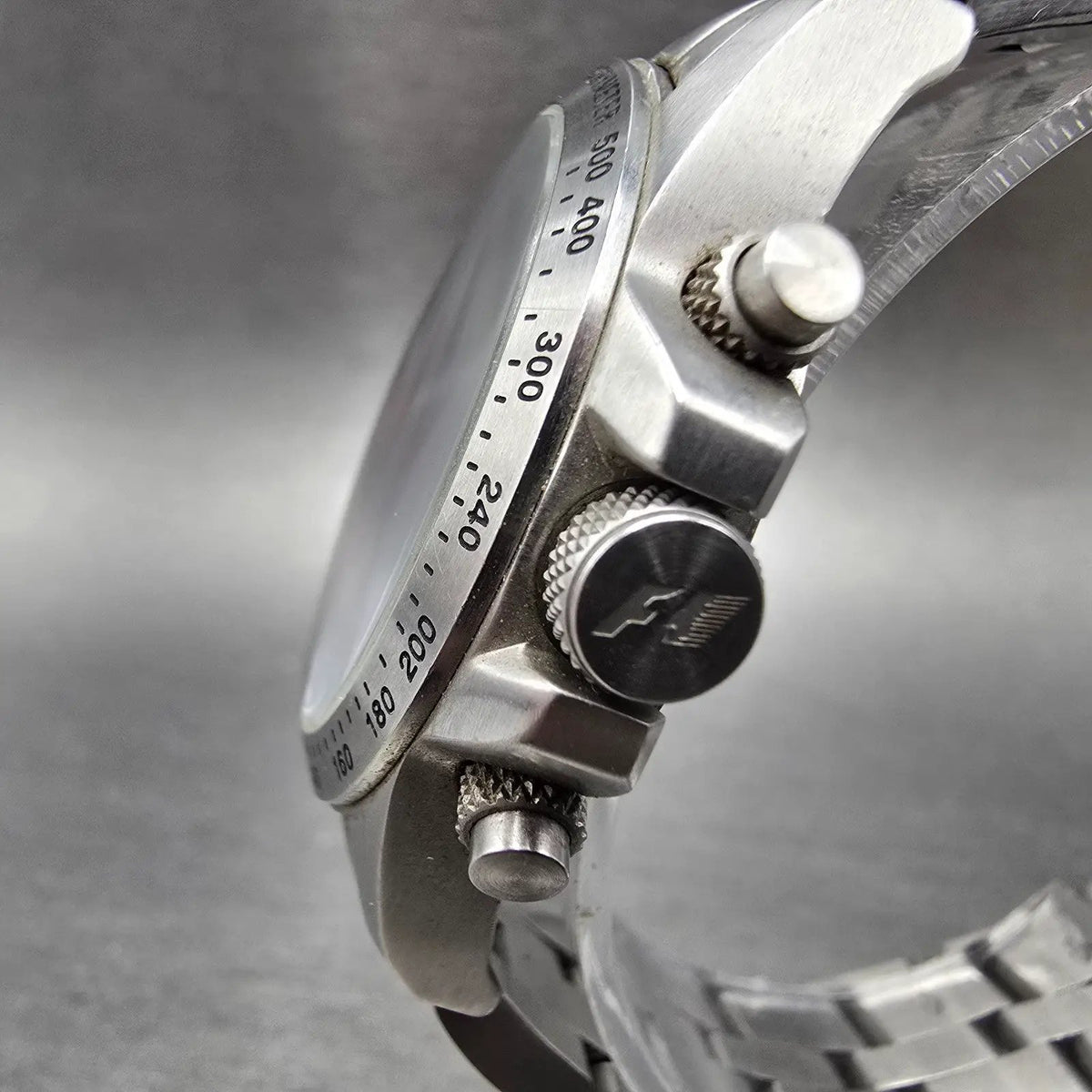 Jacques Lemans Formula 1 Chronograph Watch Women 36mm Black Dial Steel New Batt2