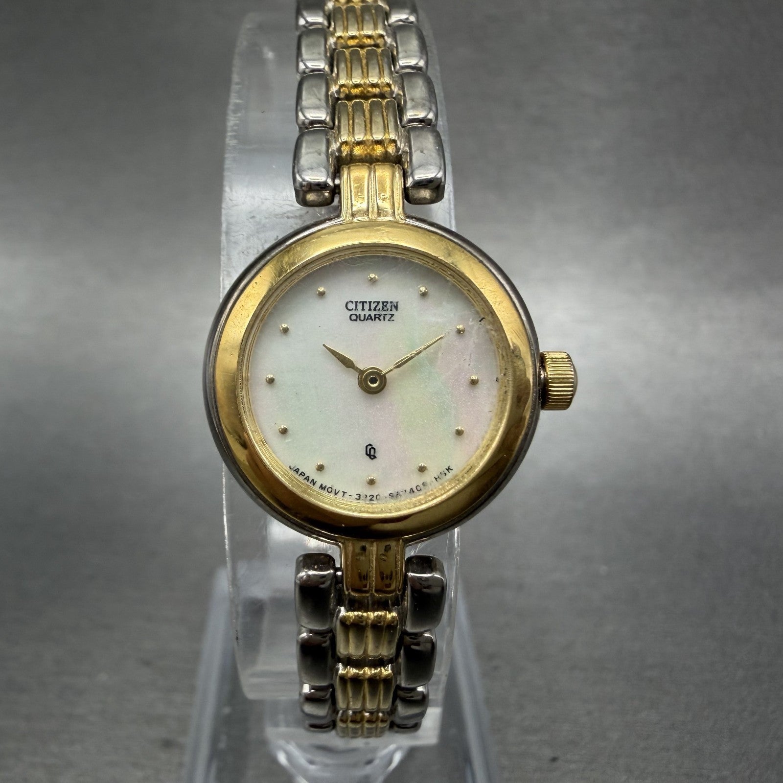 Citizen CQ Watch Women 20mm MOP Dial Two Tone Round 3220S24329 New Battery0
