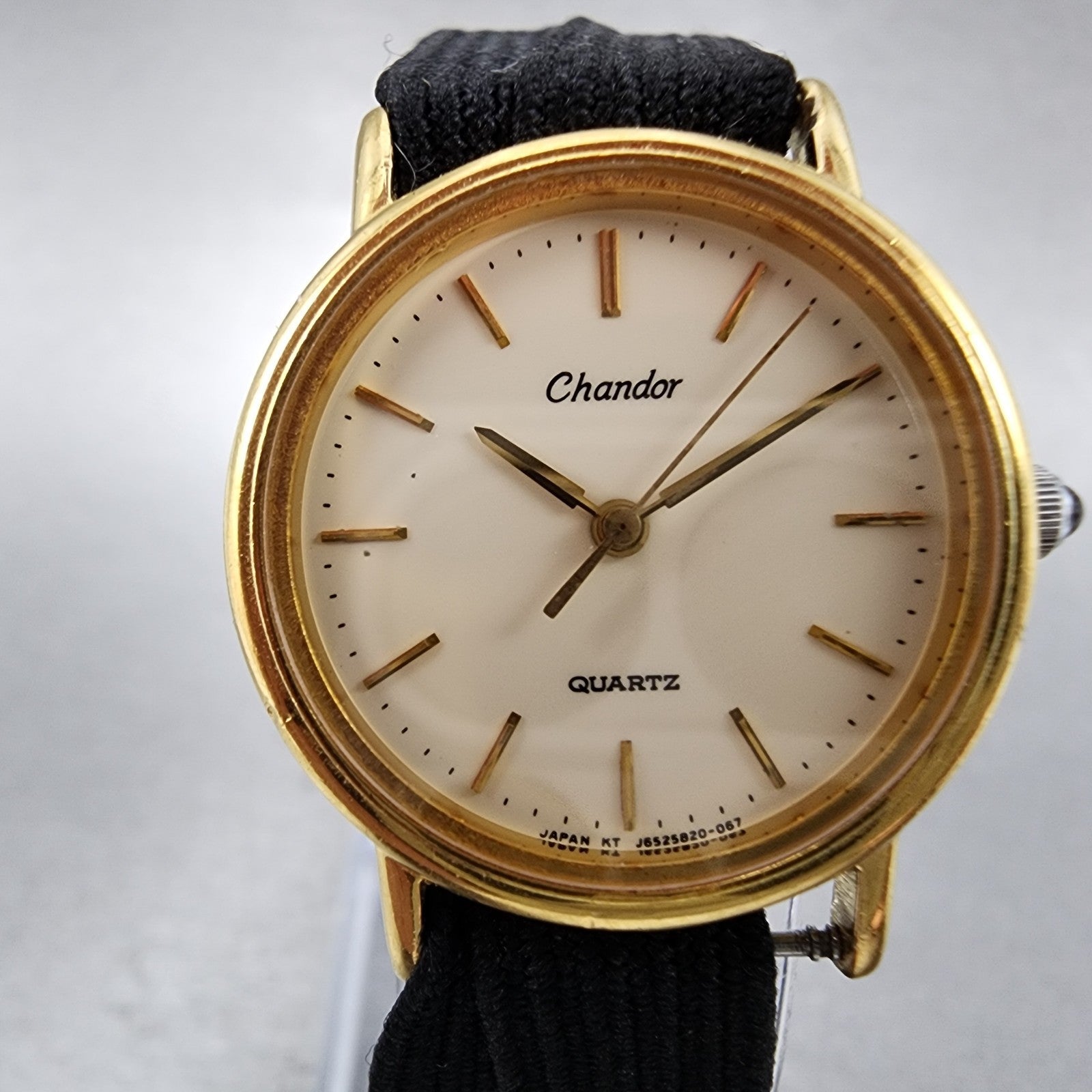 Orient Chandor Watch Women 25mm White Dial Gold Tone Round J6558200 New Battery1