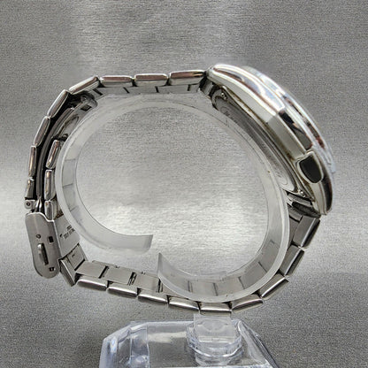 Casio Wave Ceptor  Watch Men 42mm Black Dial Steel Analog Digital Solar Runs B12