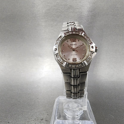 Seiko Coutura Watch Women 23mm Silver Dial Silver Tone 1n010le0 New Battery5