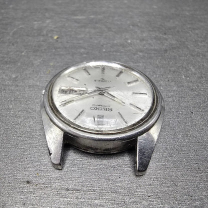 Seiko Automatic Watch Men 37mm Silver Dial Steel Daydate 7006-8007 Round READ!!!5