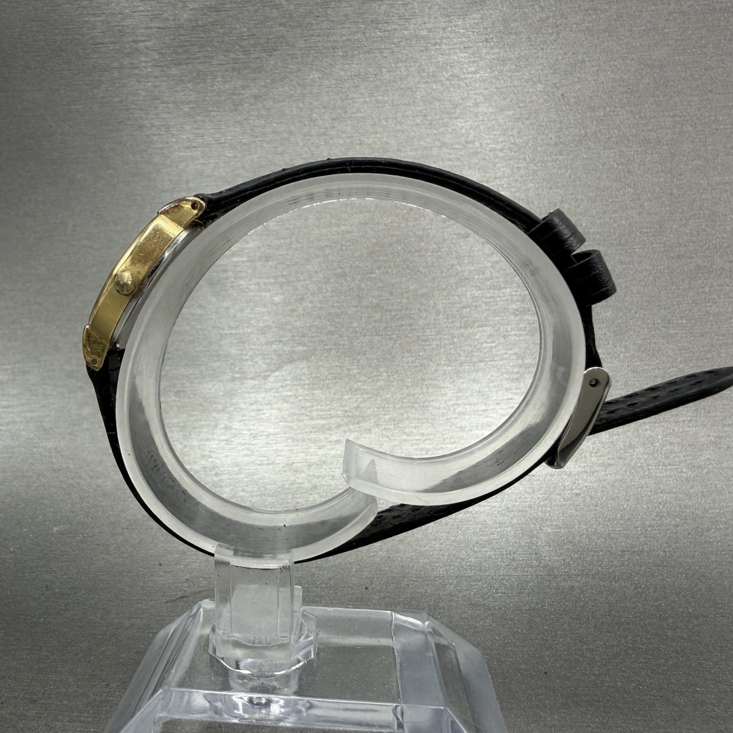 Seiko Watch Women 21mm Black Dial Gold Tone Hexagon 12215500 New Battery6