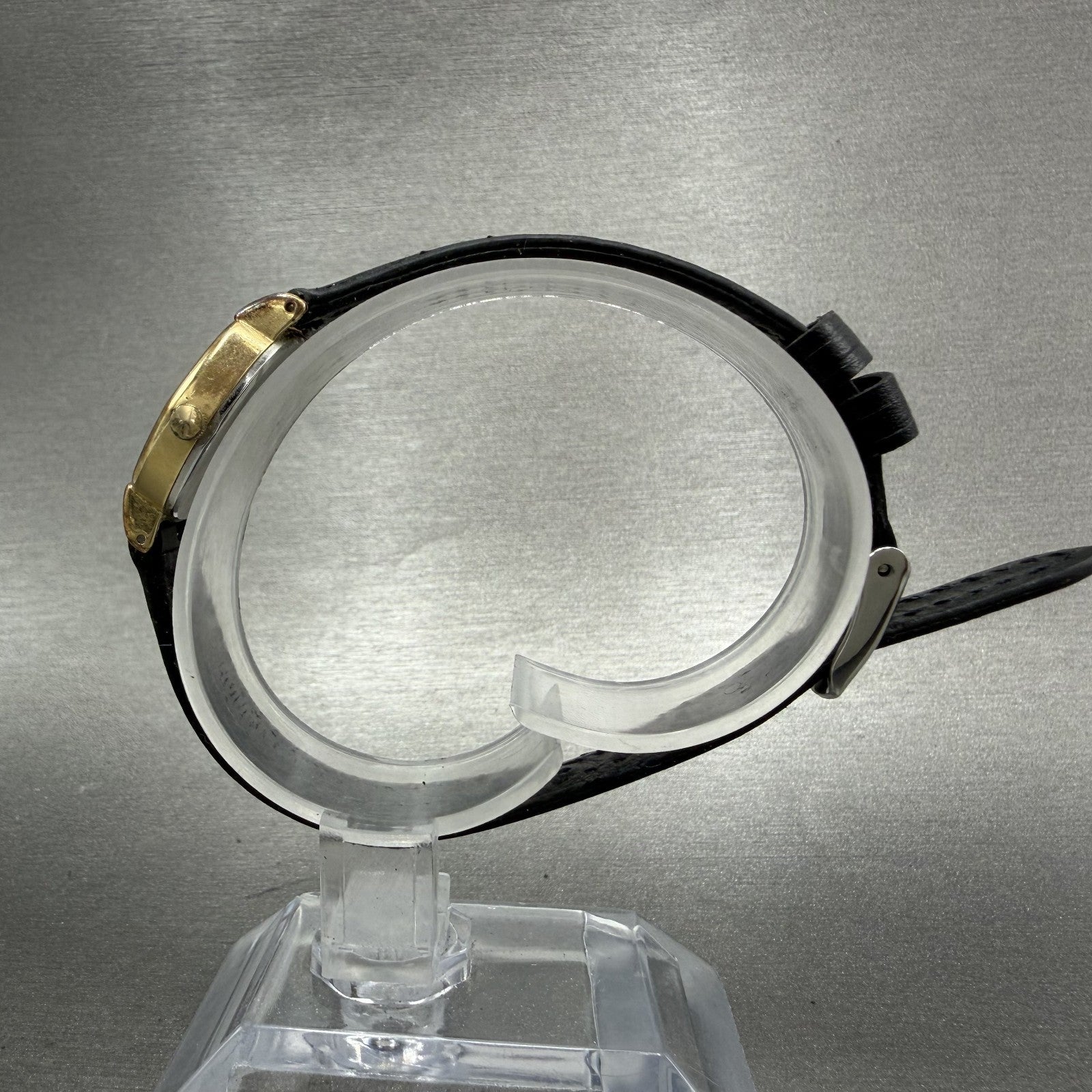 Seiko Watch Women 21mm Black Dial Gold Tone Hexagon 12215500 New Battery6