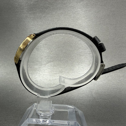 Seiko Watch Women 21mm Black Dial Gold Tone Hexagon 12215500 New Battery6
