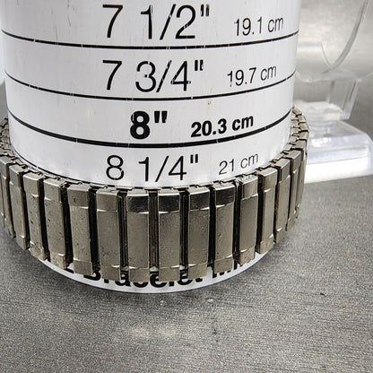 Seiko Tank Watch Men 29mm Silver Dial Two Tone Date 74325030 New Battery10