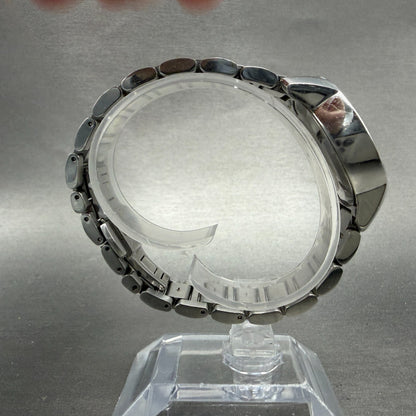 Movado Bold Watch Women 32mm Silver Dial Silver Tone Round 01.3.14.6125 New Batt8