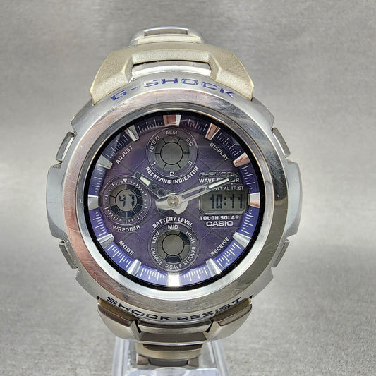 Casio G-Shock GW-1000DJ Watch Men 47mm Blue Dial Steel Analog Digital Works
