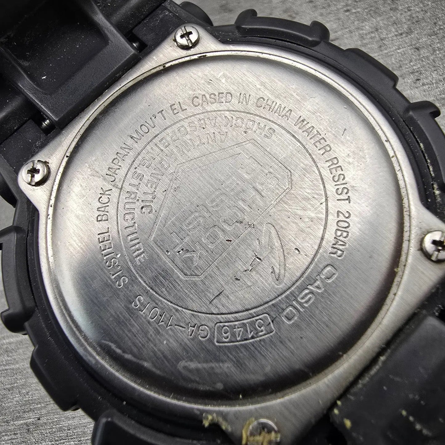 Casio G-Shock GA-110TS Watch Men 51mm Black Orange Chrono Alarm New Battery10