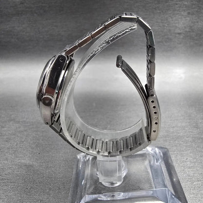 Seiko SQ Watch Women 23mm Silver Dial Silver Tone Daydate 3523-0039 New Battery)6
