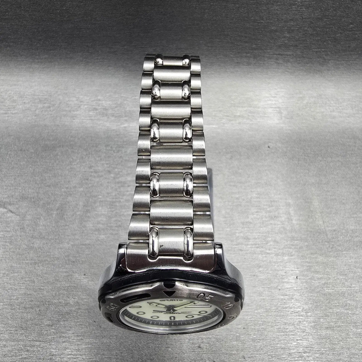 Lorus Sports Dive Watch Men 40mm Luminous Dial Daydate Round V533-6B40 New Batt4