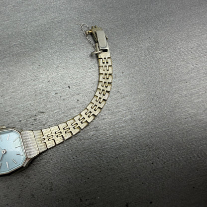 Seiko Watch Women 24mm Blue Dial Silver Tone READ!!! Manual 11-4899 Runs Vintage7