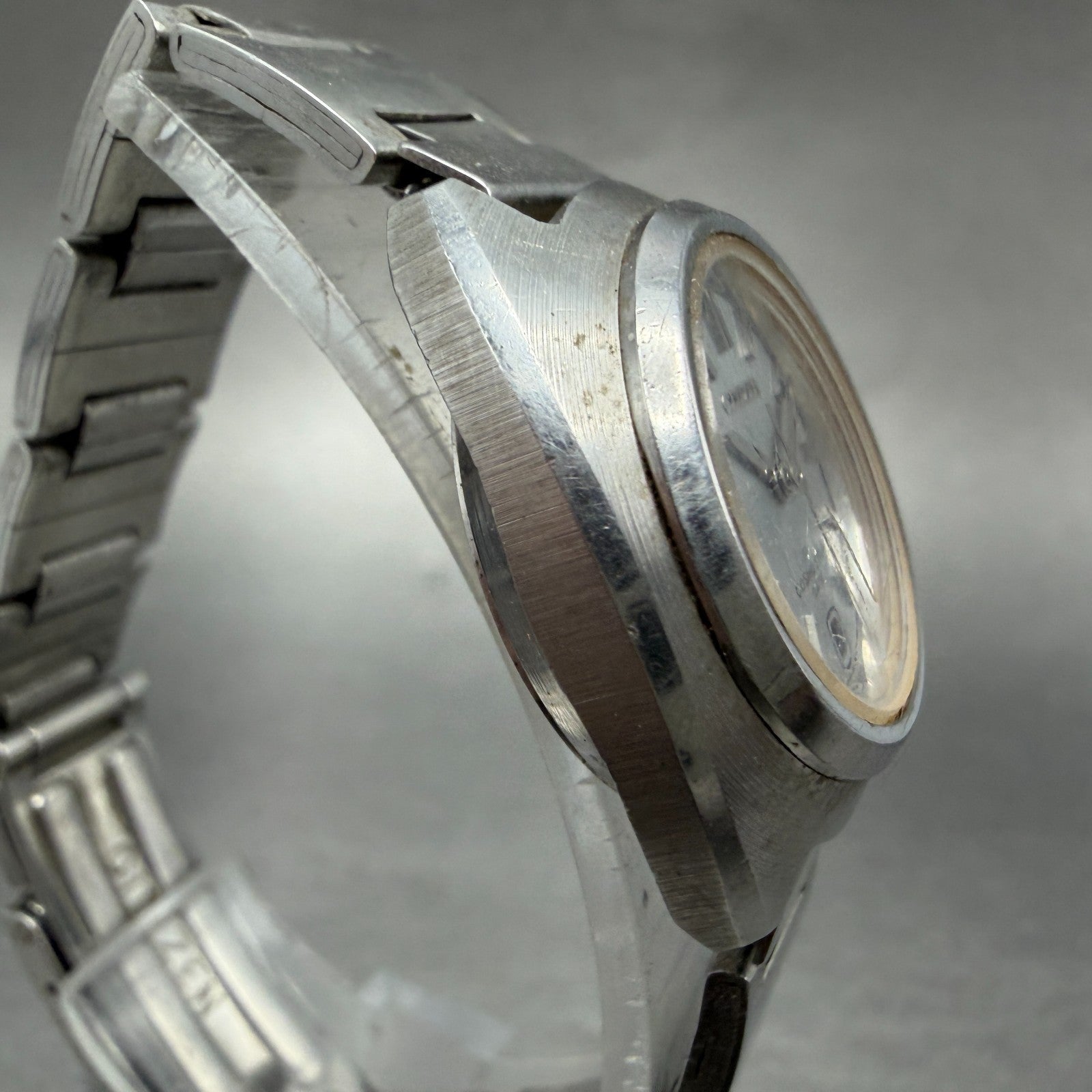 Citizen Cosmostar Watch Women 24mm Gray Dial Silver Date Manual READ!!! 4-6106283