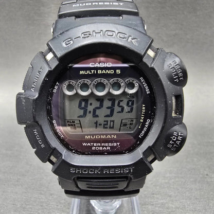 Casio G-Shock GW-9000A Mudman Watch Men 45mm Digital Black Alarm Chrono Solar0