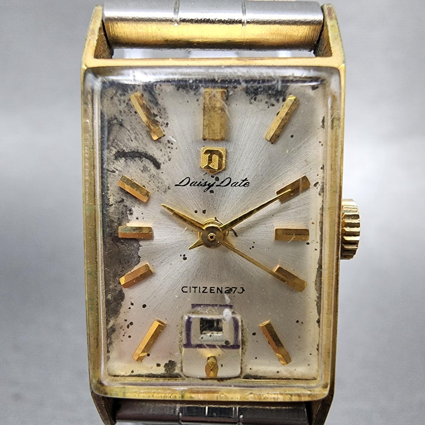 Citizen Daisy Date Watch Women 18mm White Dial Gold Plated Date Manual Wind Runs1