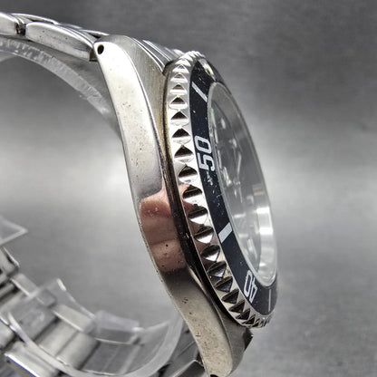 Casio MTD-1010 Dive Watch Men 40mm Black Dial Silver Tone Date Round PARTS4