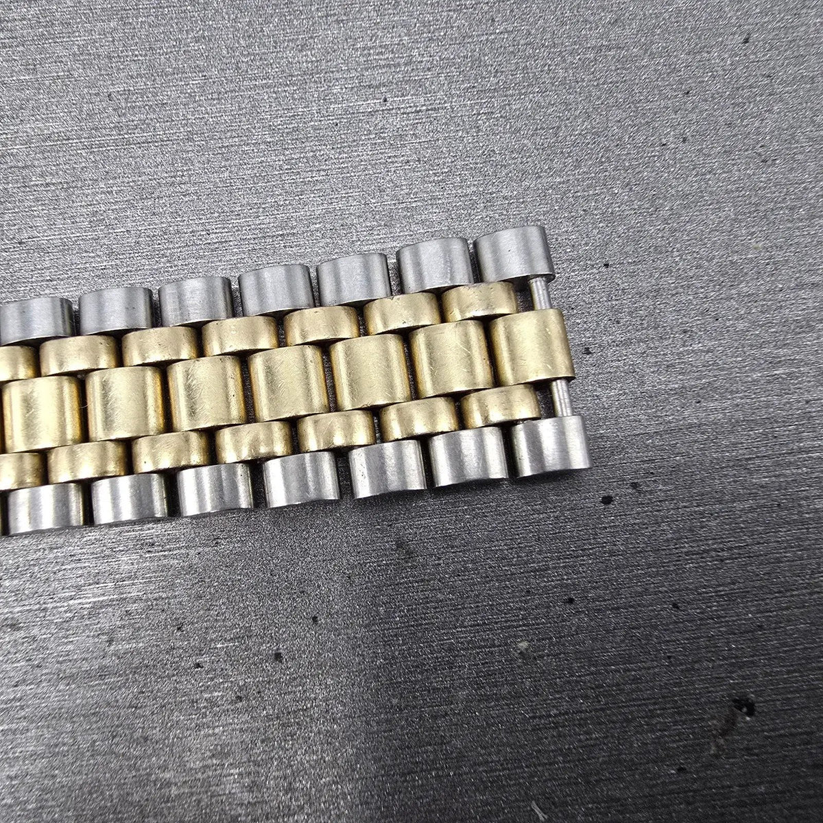 Omega Bracelet Two Tone Stainless Steel 10K Gold Filled 18.8mm Vintage6