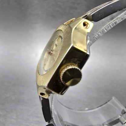 Seiko Watch Women 23mm Champagne Dial Two Tone Oval Vintage 11-7659 Manual Works2