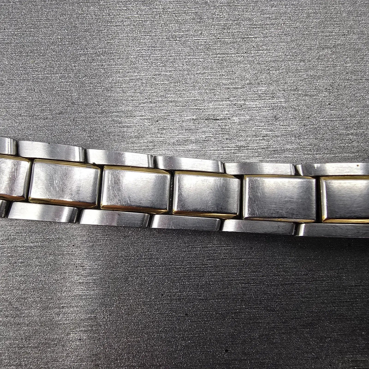 MovadoVerso Bracelet 11mm Two Tone Stainless Steel Butterfly Clasp 85-G4-8254