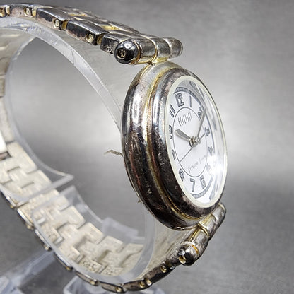 Ecclissi Watch Women 27mm White Dial Sterling Silver Round 3240 New Battery3