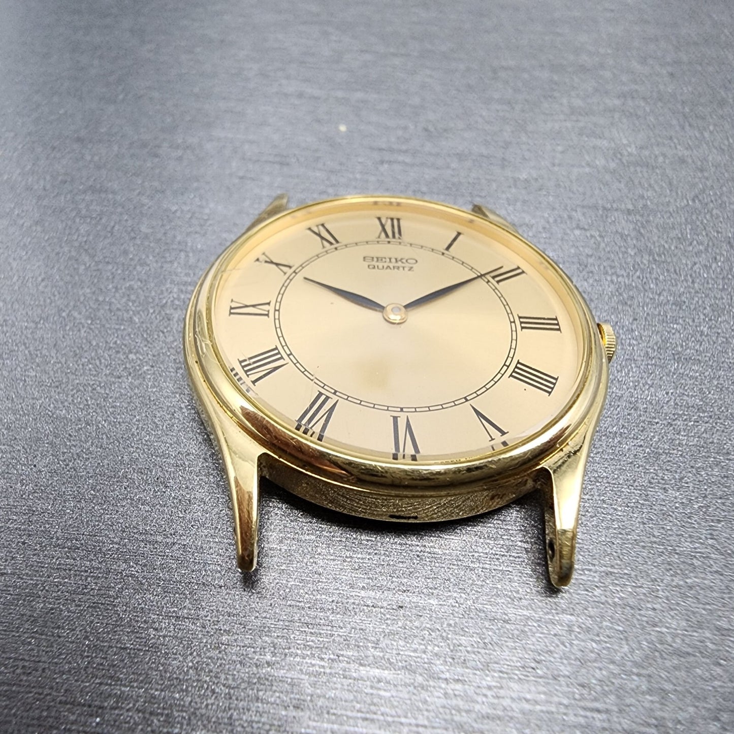 Seiko Watch Men 32mm Gold Dial Gold Tone Round 86200010 PARTS3