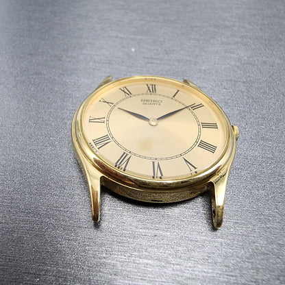 Seiko Watch Men 32mm Gold Dial Gold Tone Round 86200010 PARTS3