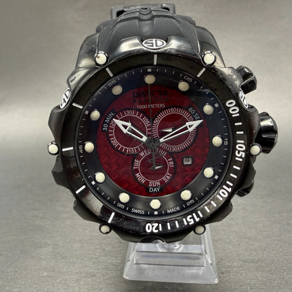 Invicta Venom Chrono Watch Men 54mm Red Dial Black Tone Daydate 21997 New Batt0