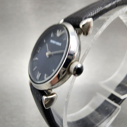 Emporio Armani Watch Women 22mm MOP Dial Steel Round AR1684 New Battery2