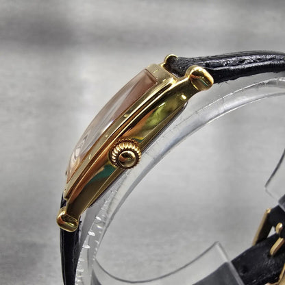 Seiko Tank Age Of Discovery Watch Women 16mm White Dial Gold Rectangle New Batt2