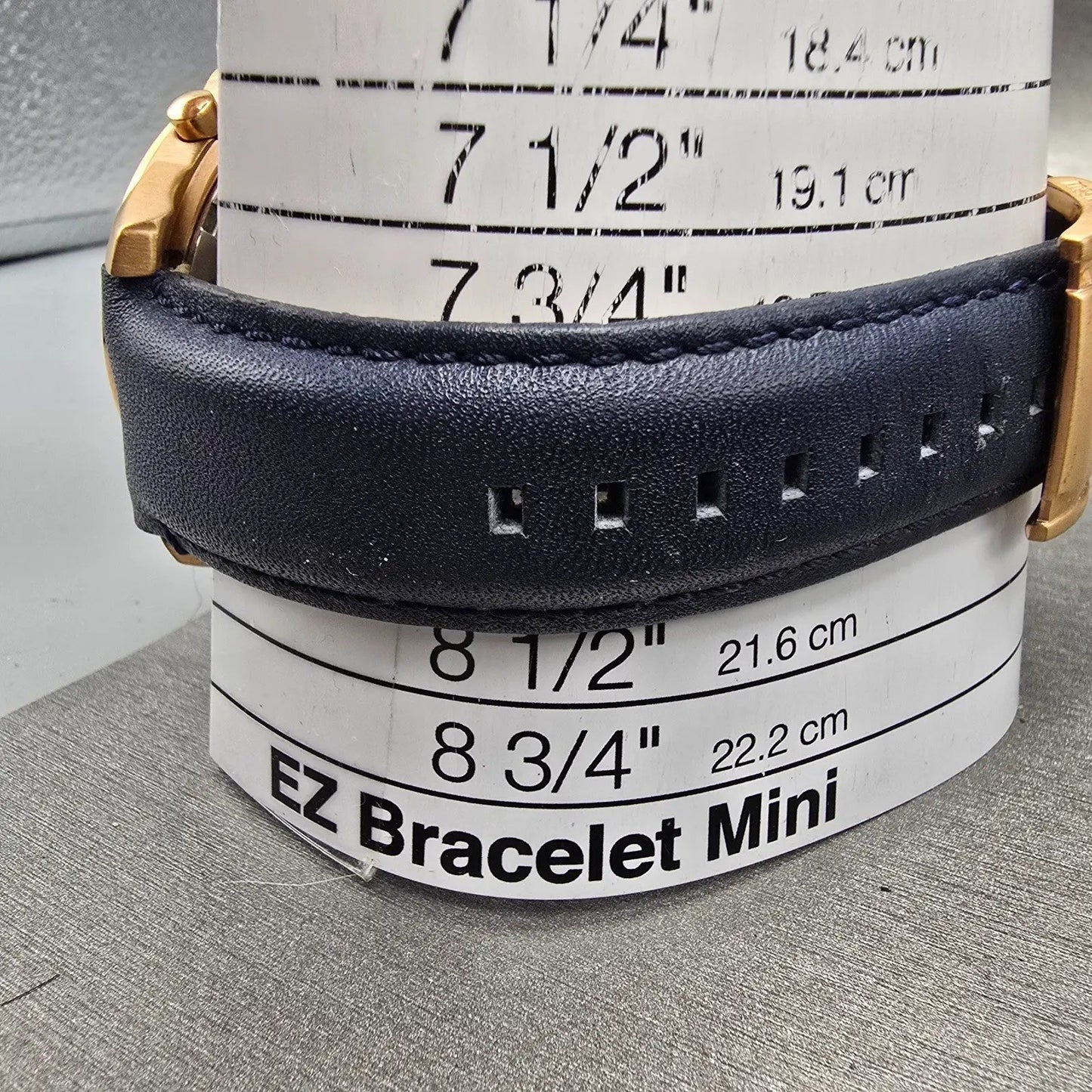 Fossil Grant Chronograph Watch Men 44mm Blue Dial Rose Gold Tone FS4835 New Batt12