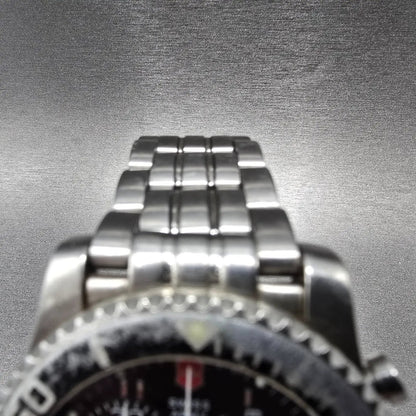 Victorinox Swiss Army Maverick II Chronograph Watch Men 42mm Black Dial Steel4