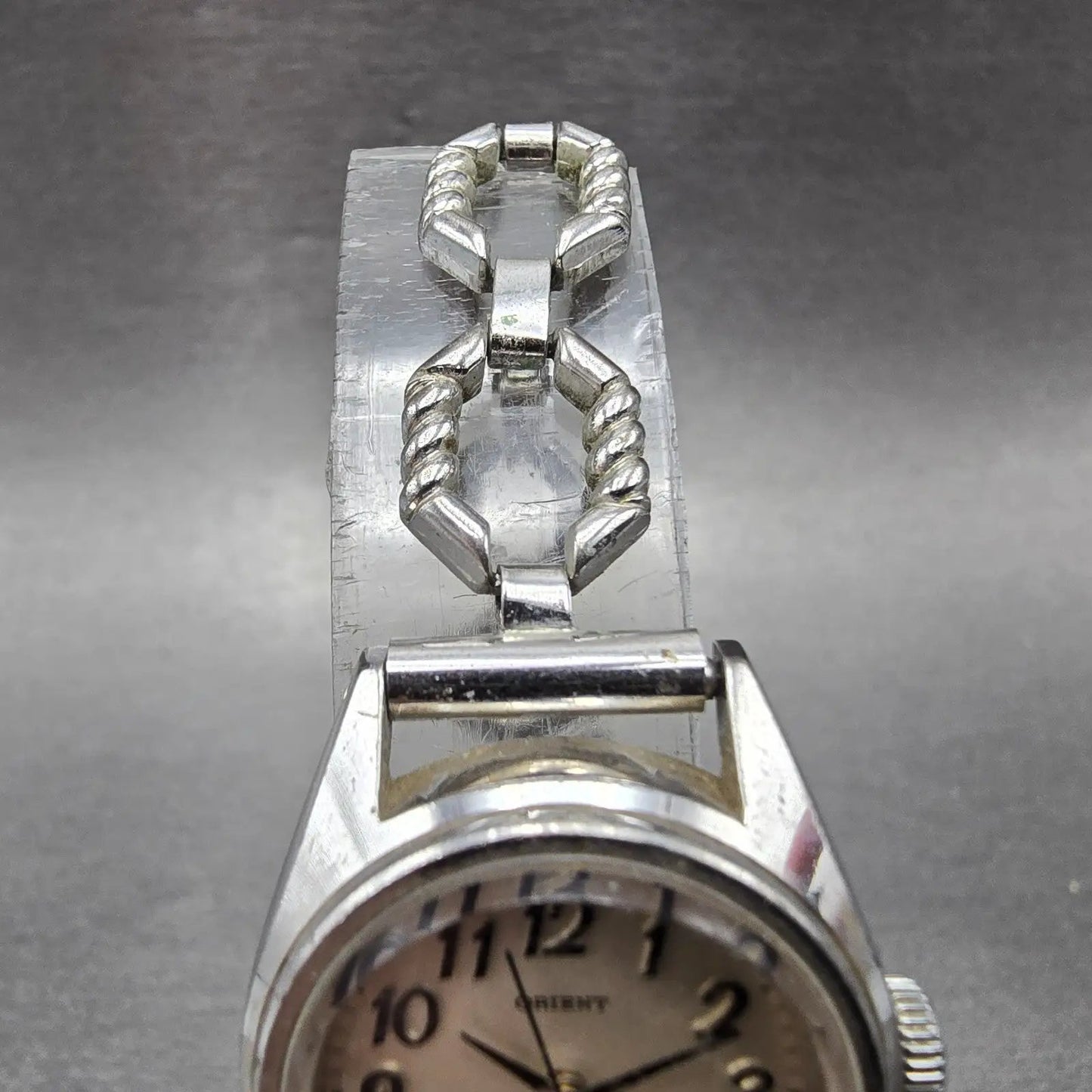 Orient Chamade Watch Women 23mm Silver Dial Silver Tone Manual E121-30900 Runs4