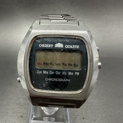 Orient Digital Watch Men 37mm Blue Dial Silver Chronograph TS611125-40 PARTS0