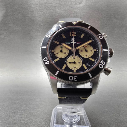 Dominatore Del Mare Patriota Chronograph Watch Men 42mm Black Dial Steel Date5