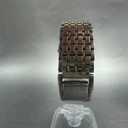 Seiko Alba Urban Watch Men 31mm Black Dial Two Tone Round V801-0910 New Battery7