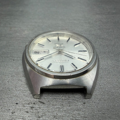Citizen Seven Star V2 Watch Men 38mm Silver Dial Steel Daydate 4-770544 PARTS5