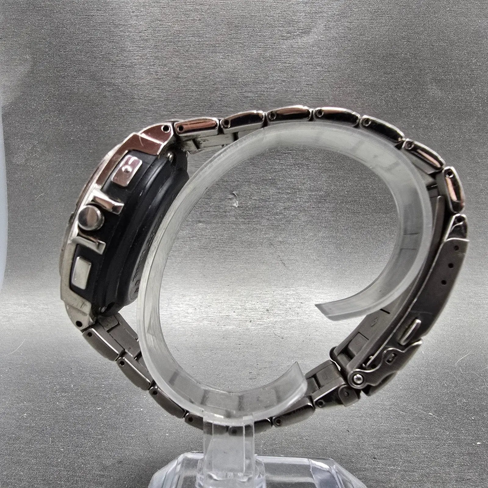 Citizen Toyota Watch Men 44mm Black Dial Titanium Solar Crown Smart Key Runs6