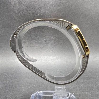 Seiko Analog Digital Watch Men 30mm Champagne Dial Gold Tone H448-5080 PARTS9