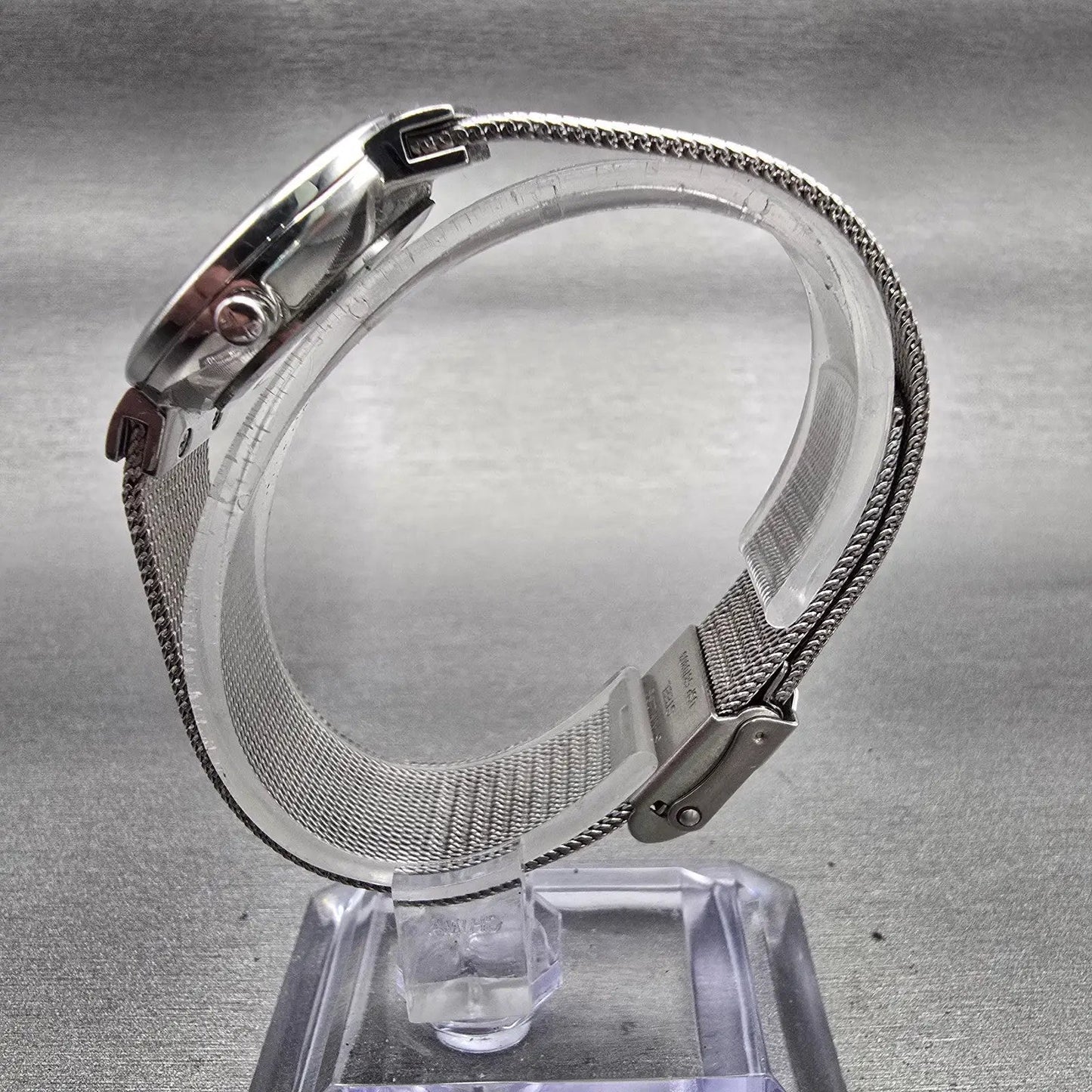 Skagen Watch Women 26mm Silver Dial Silver Tone Date Round  355SSS1 New Battery6
