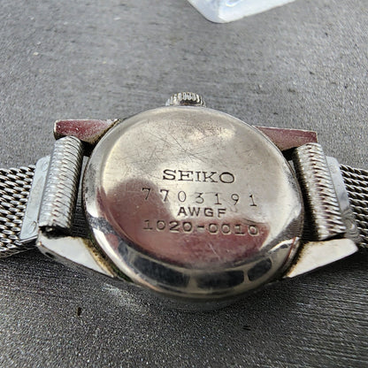 Seiko Queen Seiko Watch Women 19mm White Dial Silver Tone Manual 1020-0010 Runs