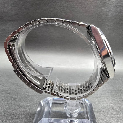 Seiko Alba Watch Men 35mm Silver Dial Silver Tone Daydate Y143-8280 New Battery8