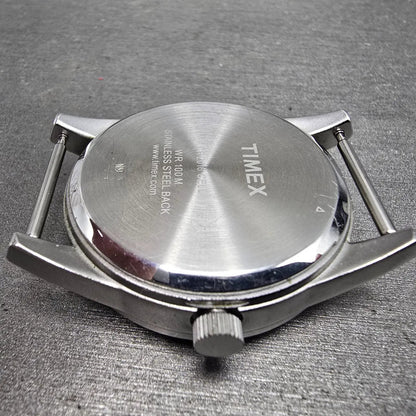 Timex Prepetual Calendar Watch Men 37mm Gray Dial Silver Tone Daydate PARTS9
