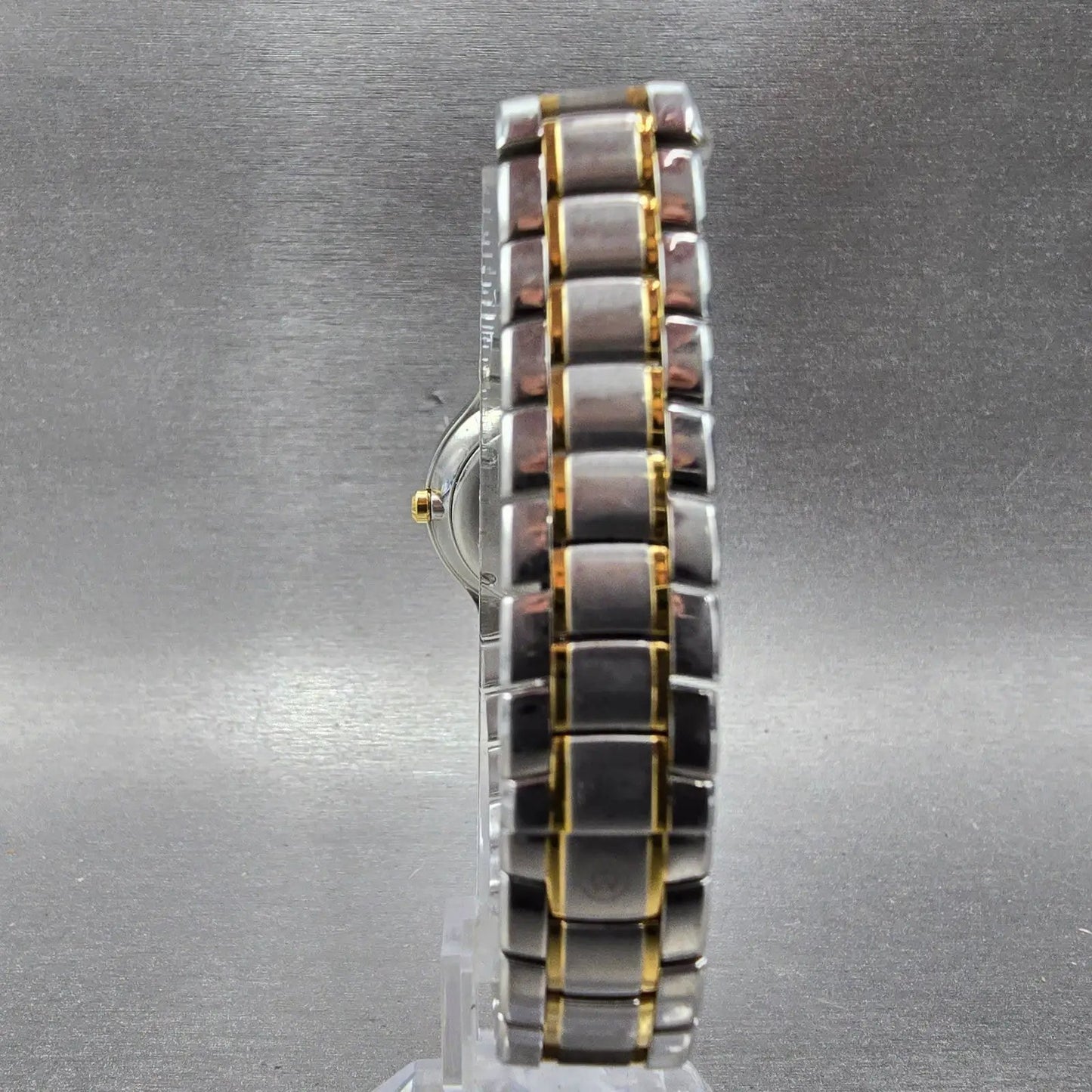 Movado Museum Watch Women 26mm Black Dial Two Tone 20.3.20.1095 New Battery7