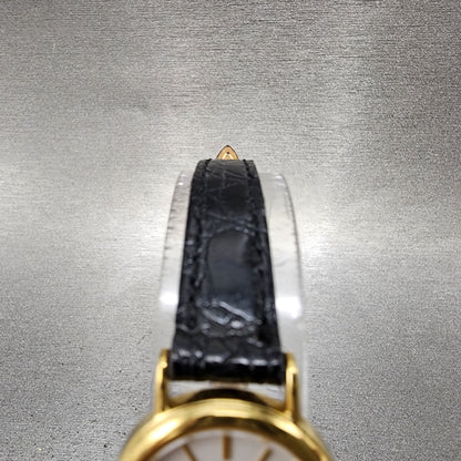 Seiko Watch Women 21mm White Dial Gold Tone Round 1n000d40 New Battery4