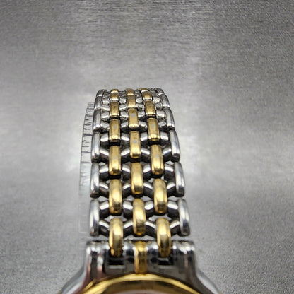 Seiko Exceline Watch Women 24mm Silver Dial Two Tone Round 73200410 New Battery4