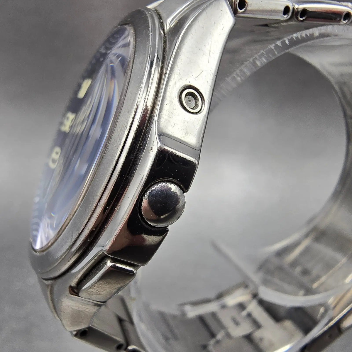 Citizen Eco-Drive Attesa Watch Men 38mm Black Dial Titanium H410-T003788 PARTS!12