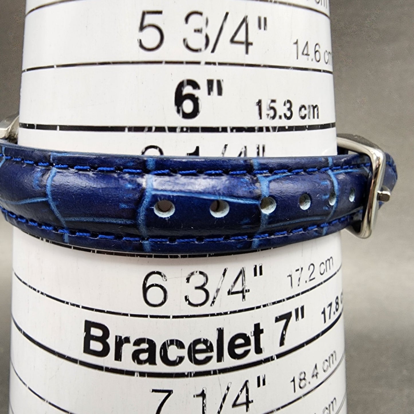 Hamilton Watch Women 23mm Blue Dial Steel Date Round Automatic Round Runs VTG10