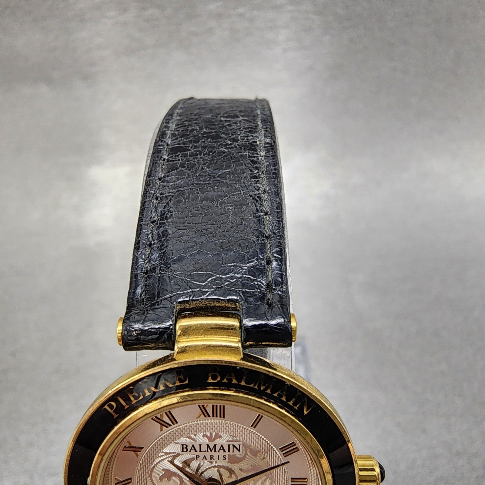 Pierre Balmain Watch Women 26mm White Dial Gold Tone Small Seconds New Batt5