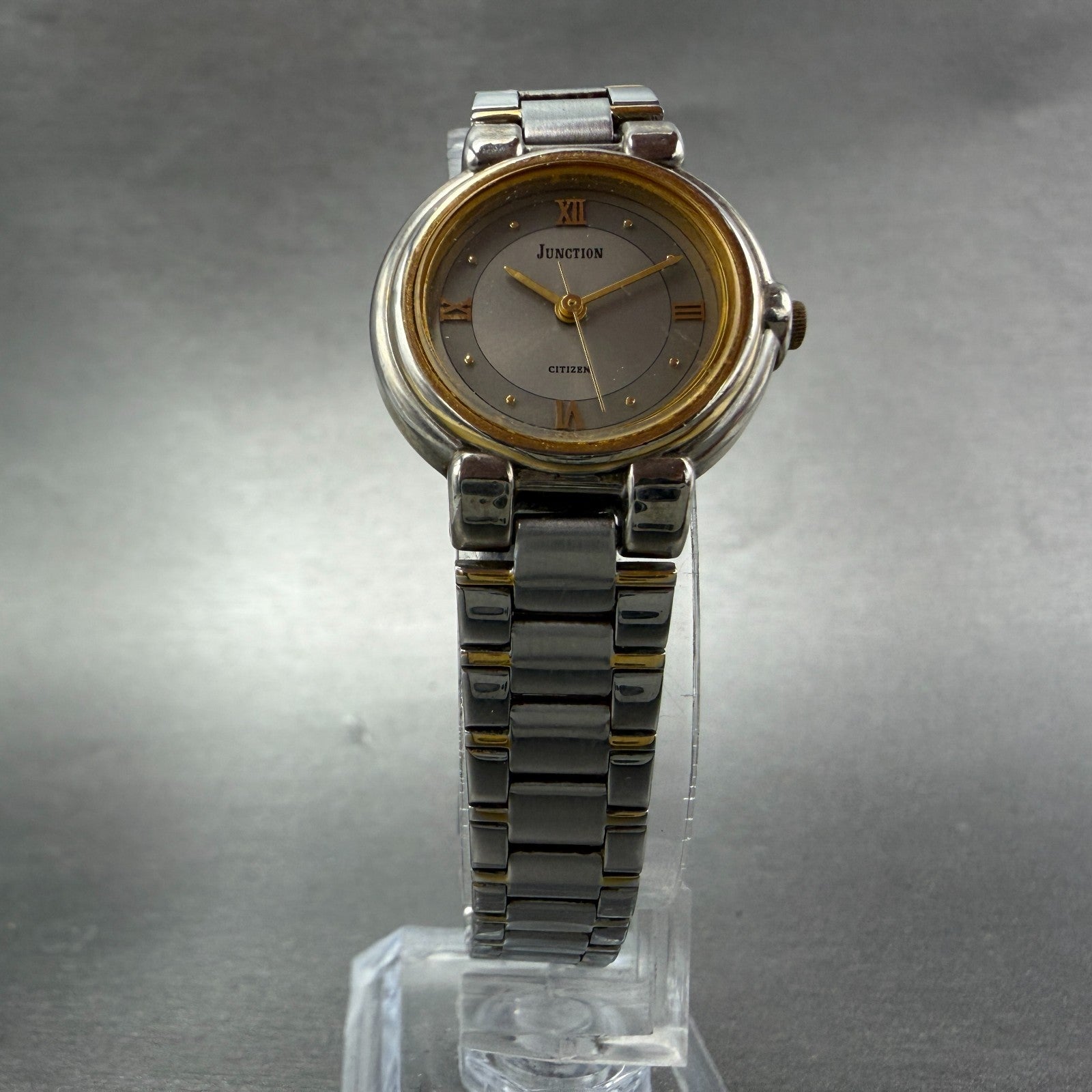 Citizen Junction Watch Women 25mm Silver Dial Two Tone Round 6031-343581 NewBatt5