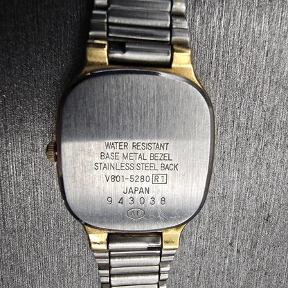 Seiko Alba Urban Watch Women 22mm Silver Dial Two Tone V801-5280 New Battery10